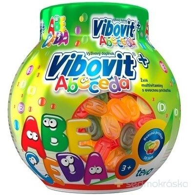 Vibovit+ Abeceda želé multiVitamíny s ovocnou príchuťou 200 g