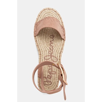 Pepe Jeans Велурени сандали Pepe Jeans ARAMI LOG в розово PLS90680 (PLS90680)