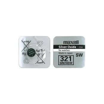 Image 1 of Maxell Бутонна батерия сребърна maxell sr-616 sw /321/ 1.55v (ml-bs-sr-616-sw)