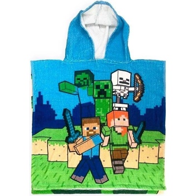 Faro pončo Minecraft Bavlna Froté 55 x 110 cm
