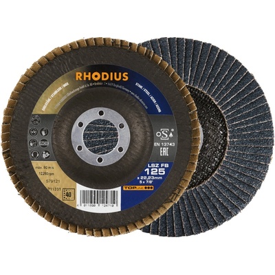RHODIUS Lamelový brusný kotouč LSZ FB 125 x 22,23 TOPline 211331
