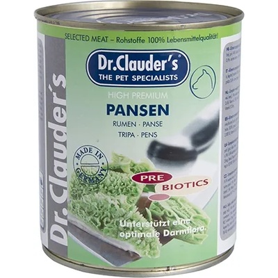 Dr.Clauder's Selected Meat Pansen/Pre Biotics/- консервирана храна за кучета с телешко шкембе, 3 броя х 400 гр