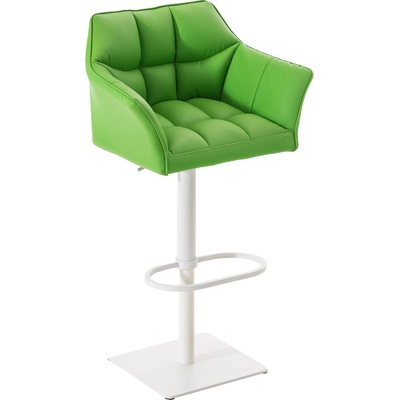 Design-Shop Damas W1 koženka Zelená / bílý rám