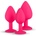 EasyToys Anal Collection Silicone Butt Plug with Diamond Pink