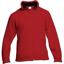 Xfer Mikina fleece na zip AKCE F1-RED Červená/černá