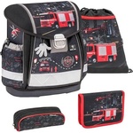 Belmil Ученически комплект раница, мешка и несесери Belmil Firetruck 2, 32x36x19 см