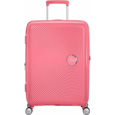 American Tourister Soundbox Spinner67/24 EXP Sun Kissed Coral červená 71,5 l