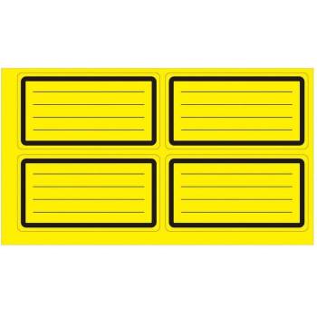 Top Office Самозалепващи се етикети, ученически, жълти, 40 б (1540200305)
