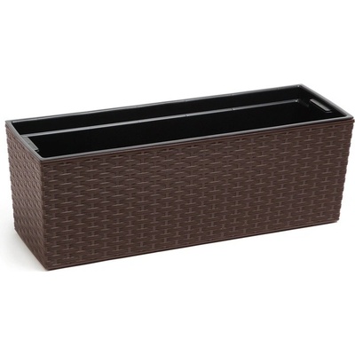 LAMELA Truhlík BEGONIA 560x119x190mm rattan mokka – Hledejceny.cz