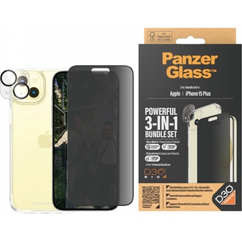 Panzer Калъф и протектори PanzerGlass - UWF Privacy, iPhone 15 Plus (5711724930300)