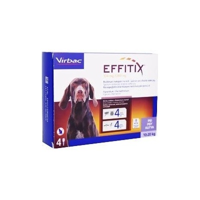 Effitix Spot-on M 10-20 kg 134 / 1200 mg 4 x 2,2 ml