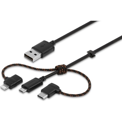 Moshi 3-in-1 Universal Charging cable (USB-C / Lightning / MicroUSB) - Black (99MO023047)