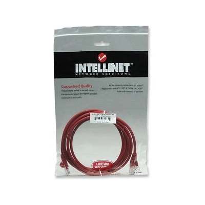 Manhattan Intellinet Cat5e UTP, 7.5m мрежов кабел Червен 7, 5 м U/UTP (UTP) (319898)