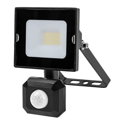 Led ПРОЖЕКТОР slim pir СЕНЗОР ip44 220v-240v ac 120° 10w 4000k (spdr1040)