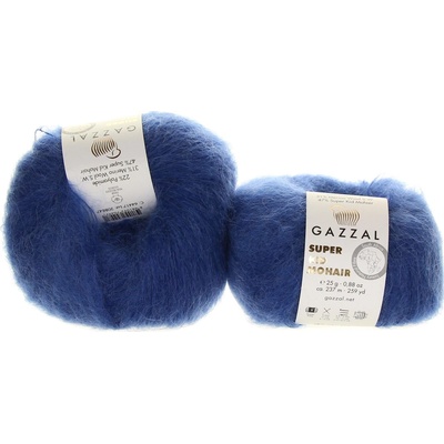 Gazzal Super Kid Mohair 64417 modrá