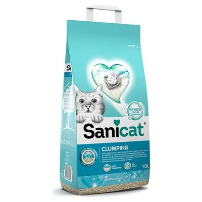 SANICAT Clumping Bentonitové stelivo Marseillské mydlo 10 l