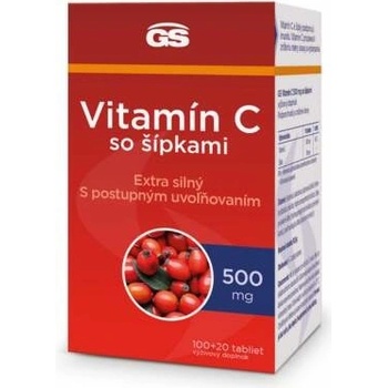 GS Vitamín C 500 mg so šípkami 120 tabliet