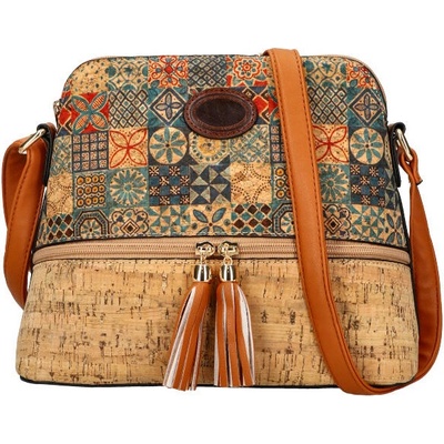 Beast Style crossbody dámska kabelka v korkovom dizajne T8297 typ 14