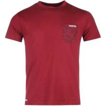 Lambretta Paisley Pocket T Shirt Mens Burgundy