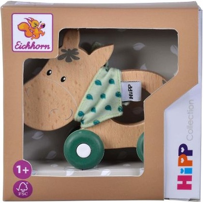 Eichhorn Детска дървена играчка за бутане - Магаренце - Колекция HIPP - Eichhorn (‎100005867)
