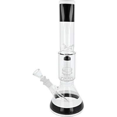 VPKCZ Skleněný bong s perkolací Premium B&W 40cm