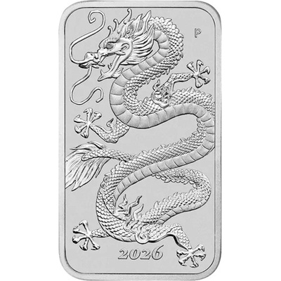Perth Mint Strieborná minca Dragon Rectangular 2026 1 oz