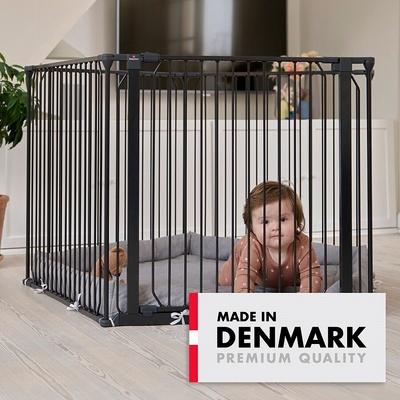 Baby Dan ohrádka Square playpen černá+matrace