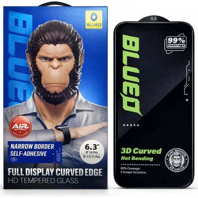 Blueo Широк Стъклен Протектор за iPhone 17, Blueo Narrow Border Glass, Прозрачен (6934663762194)