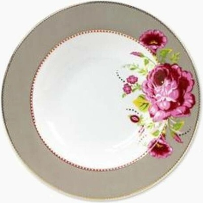 Pip Studio Floral Hluboký talíř khaki 26,5cm