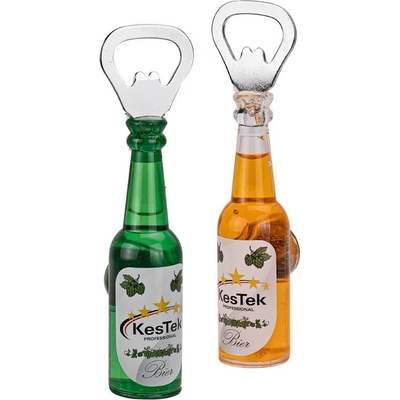 KesTek Otvarák na fľaše v tvare pivovej fľaše, s magnetom