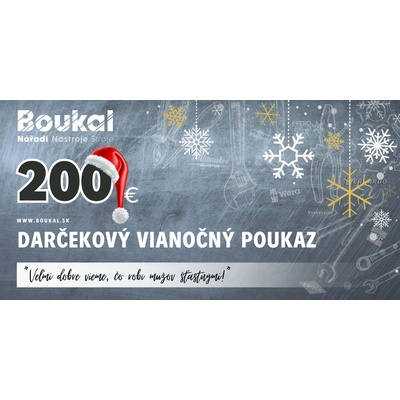 Vianočný voucher v hodnote 200 eur na náradie