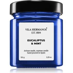 Vila Hermanos Apothecary Cobalt Blue Eucalyptus & Mint ароматна свещ 150 гр