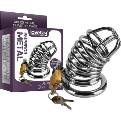 Метална пенис клетка за целомъдрие - Metal Chastity Cage 1 (LVTOY00406)