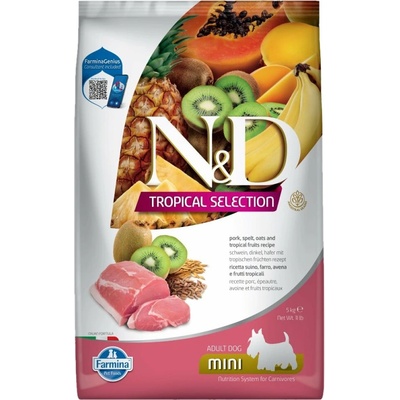 N&D dog Tropical Selection AG adult mini pork 5 kg
