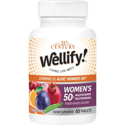 21st Century Wellify Women's 50+ Multivitamin, 65 таблетки, 21st Century (9226)