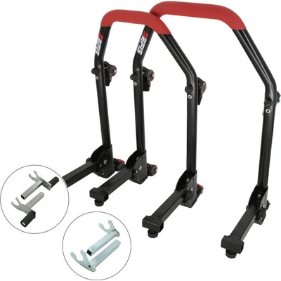 Sefis M20U sklopný pojazdný univerzálný moto stojan predný a zadný set - 2v1 / háky