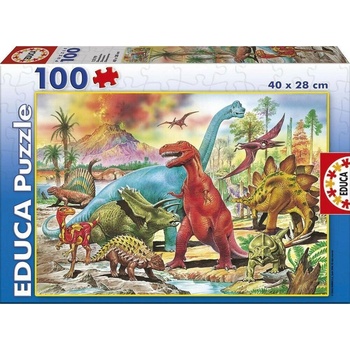 Educa Пъзел Educa от 100 части - Динозаври (EDU13179)