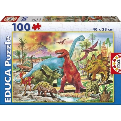Educa Пъзел Educa от 100 части - Динозаври (EDU13179)