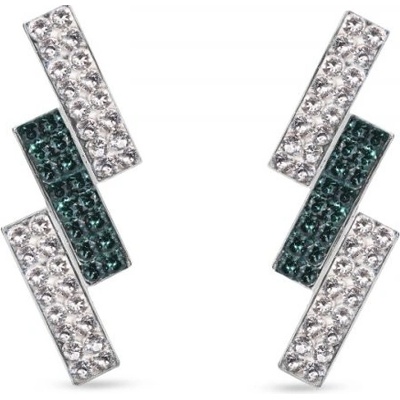 Spark se Swarovski Elements Moonlight KFMP3CEM Emerald zelené