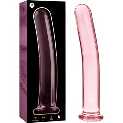 Ibiza Nebula Model 17 Dildo Borosilicate Glass 18.5 x 3 cm Pink