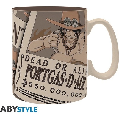 ABYstyle Hrnek One Piece Wanted Ace 460 ml