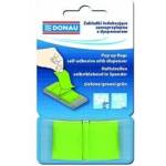 DONAU indexing holder with dispenser, donau, pp, 45x25mm, 50k, green 7558001pl-02