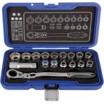 PROJAHN Гедоре комплект 1/4", 3/8", 10-24 мм, 17 броя Projahn