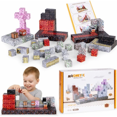 MULTISTORE Magnetické stavebné kocky 160 ks