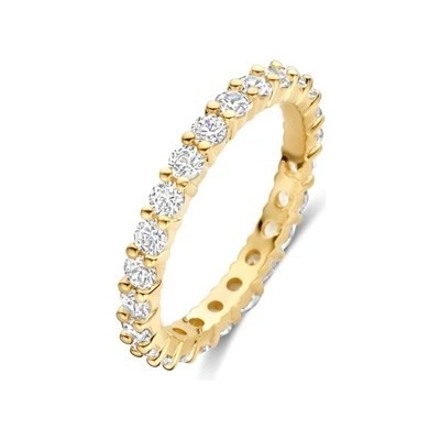 Ti Sento Zlacený prsten se zirkony 12371ZY