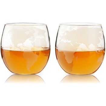Viski (САЩ) Комплект от 2 бр. чаши за уиски viski globe - 350 мл (viski 9039)