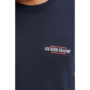 Guess Jeans Суичър Guess Jeans в тъмносиньо с принт M4YQ17 K9V31 (M4YQ17.K9V31)