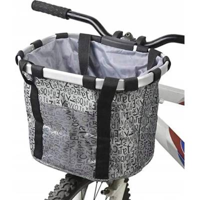 Predný košík na bicykel Aptel RW31B sivý