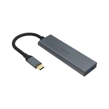 Akasa ADA Akasa USB Type-C - 4 x USB 3.0 адаптер - AK-CBCA25-18BK AK-CBCA25-18BK (AK-CBCA25-18BK) (AK-CBCA25-18BK)