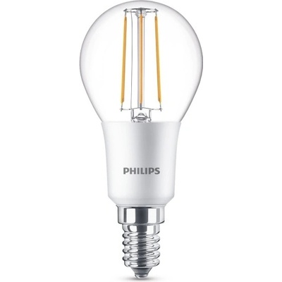 Philips LED kapka filament P45 4.5W/40W E14 2700K 470lm Dim 15Y BL˙